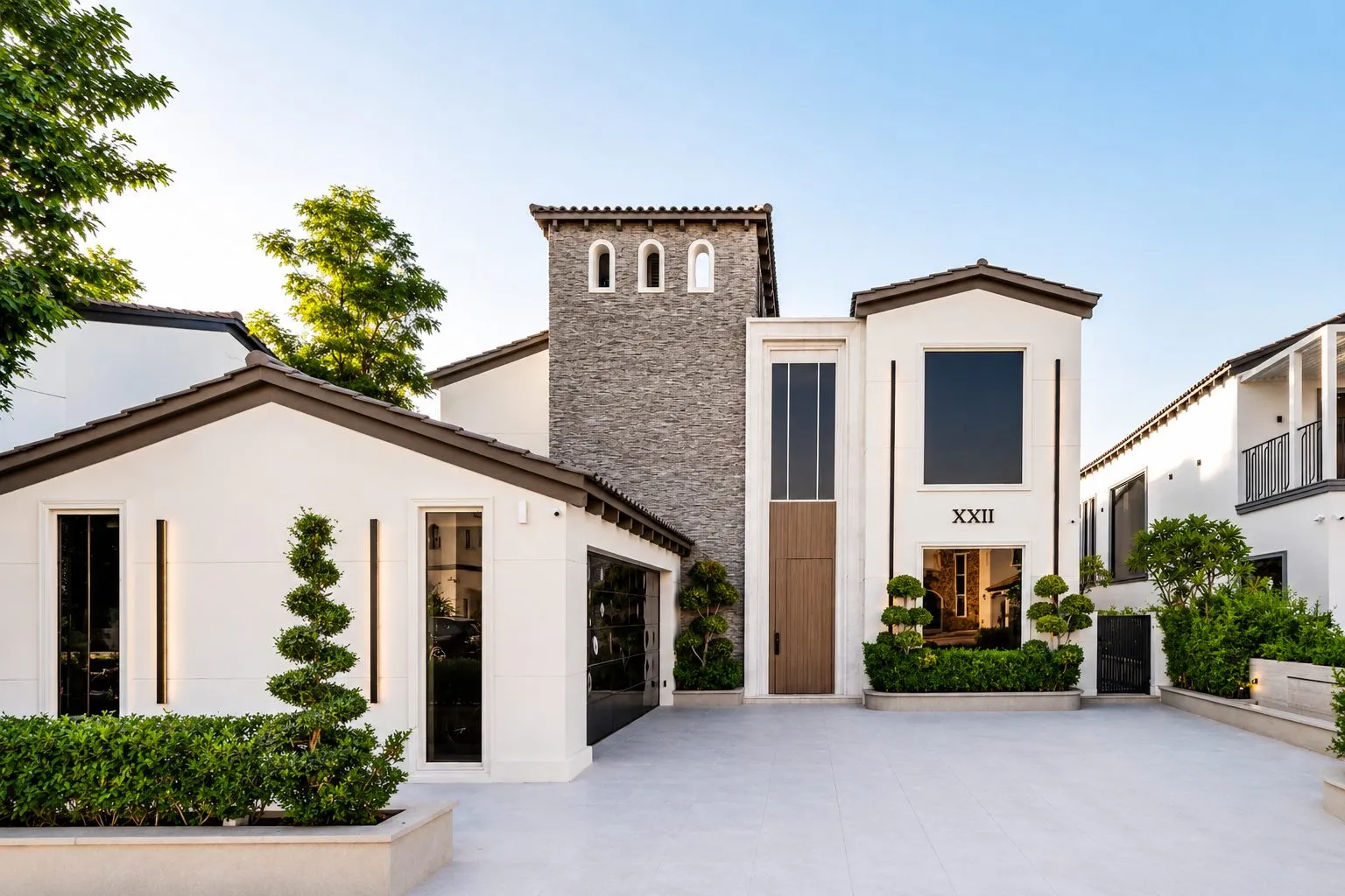 Villa XXII arrival façade