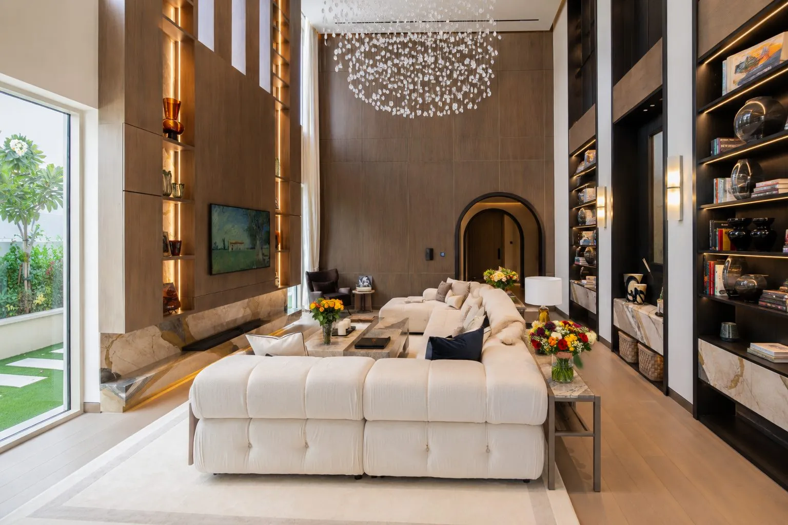 Double-height great room