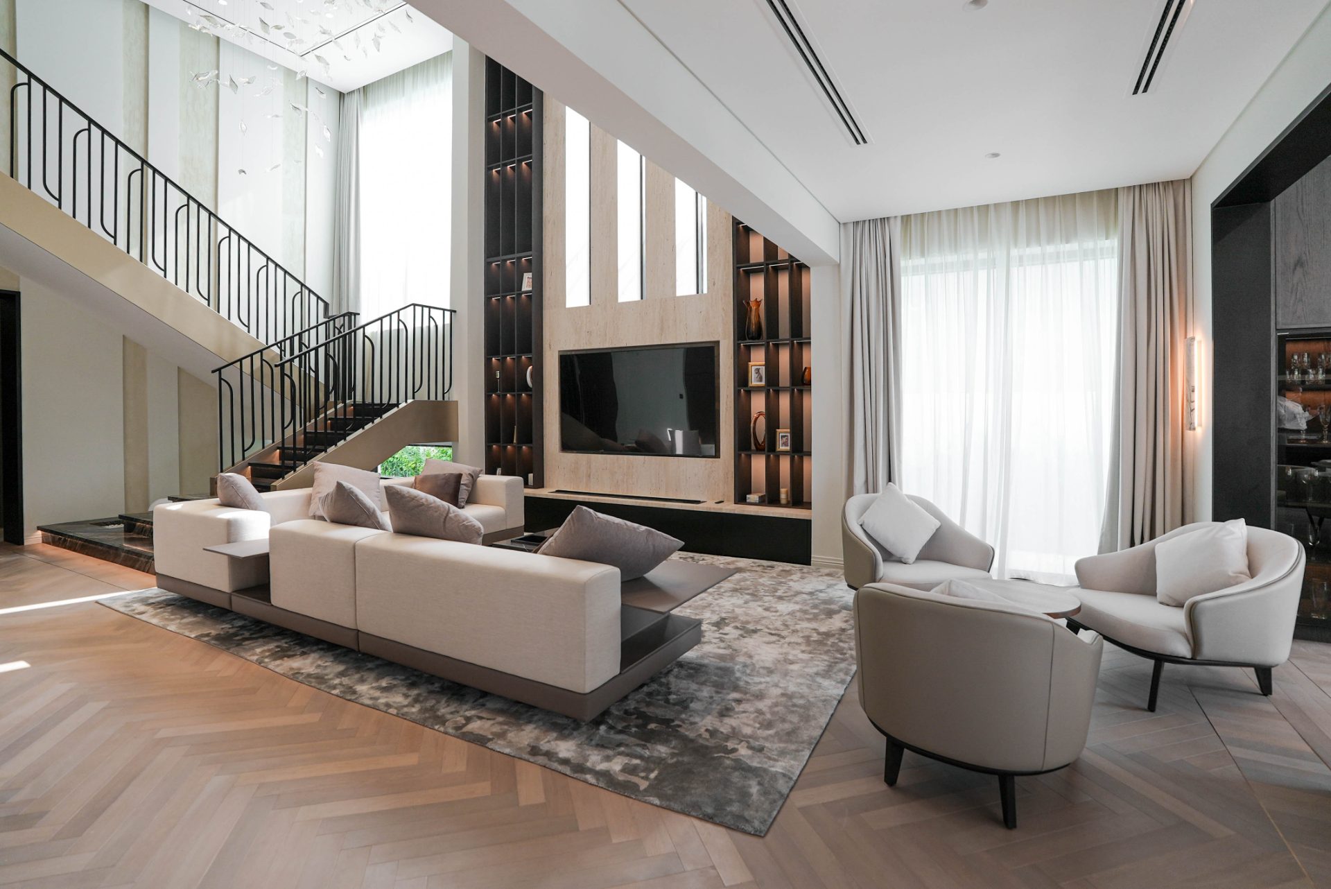 Double-height living room