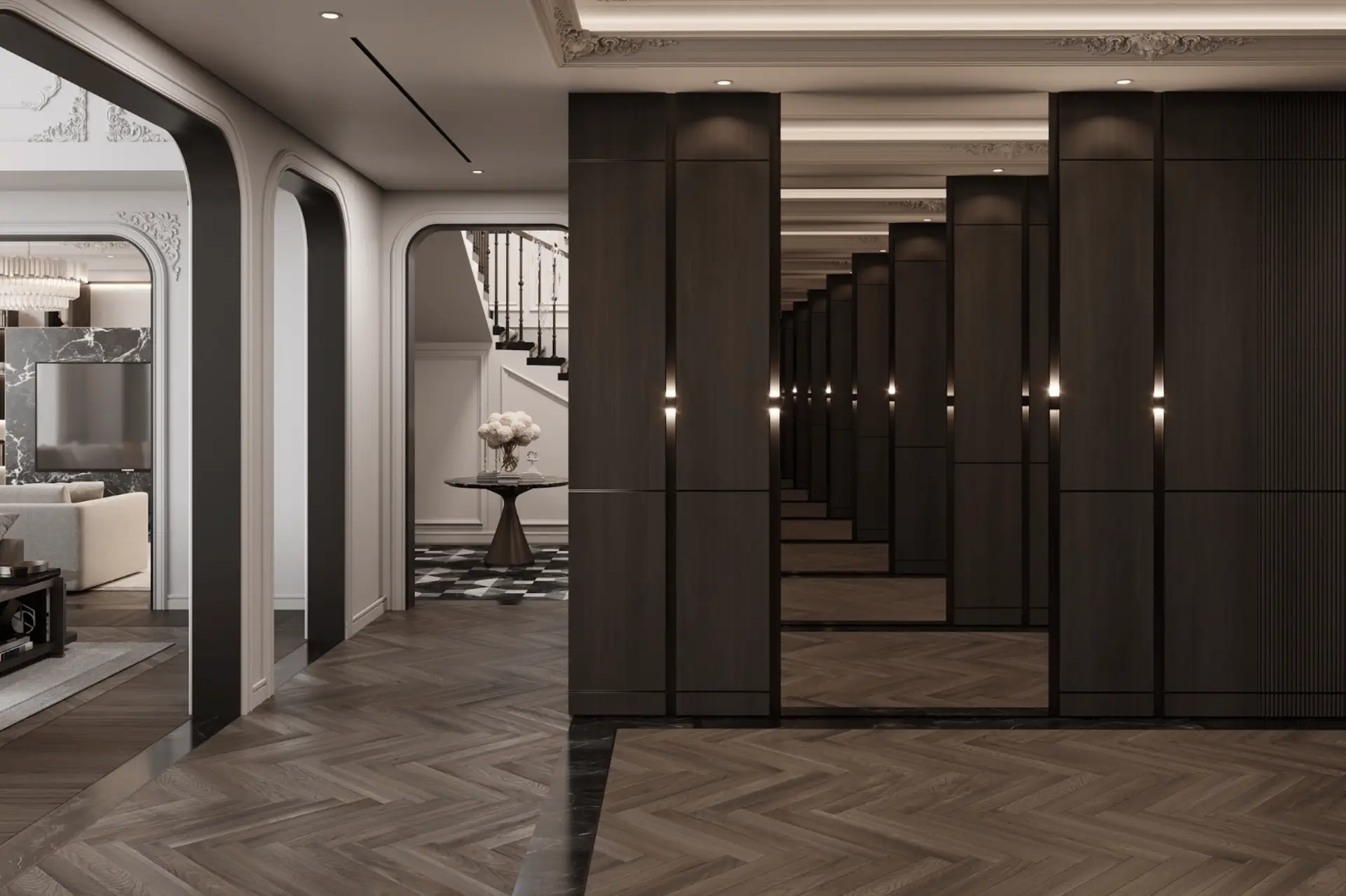 K4 Fitout Dubai’s Leading Renovation Companies , Cluster 20 In Master bedroom