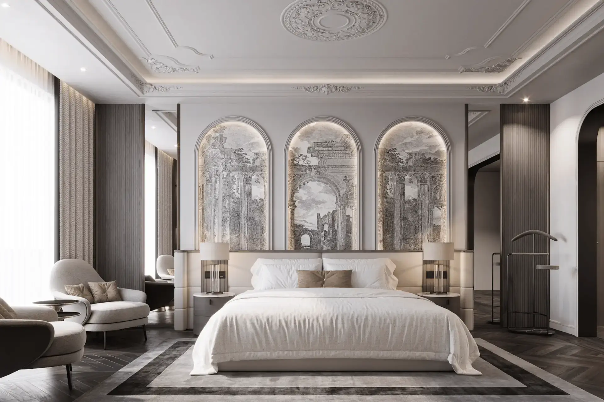 K4 Fitout Dubai’s Leading Renovation Companies , Cluster 20 In Master bedroom