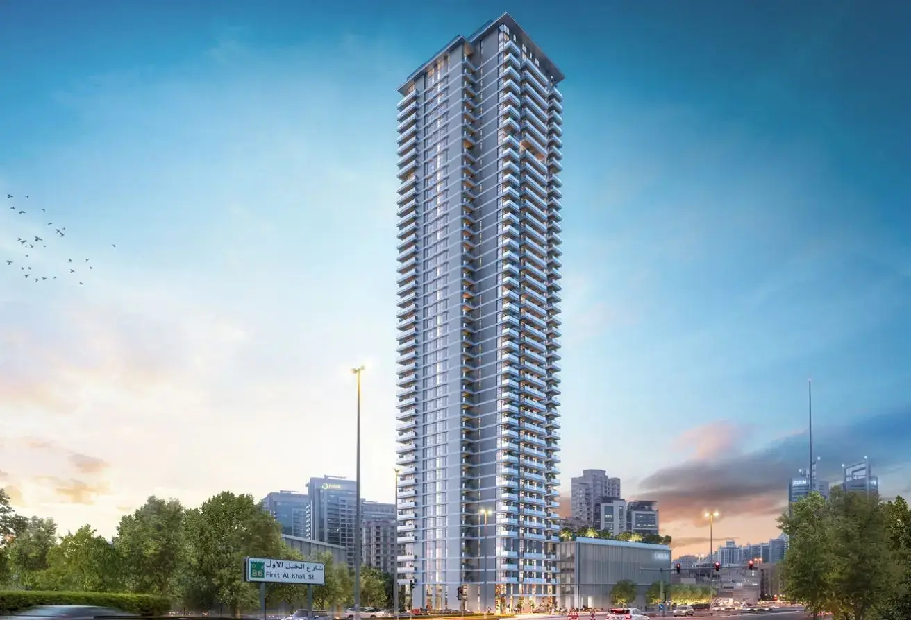 Golf Heights tower from First Al Khail Street