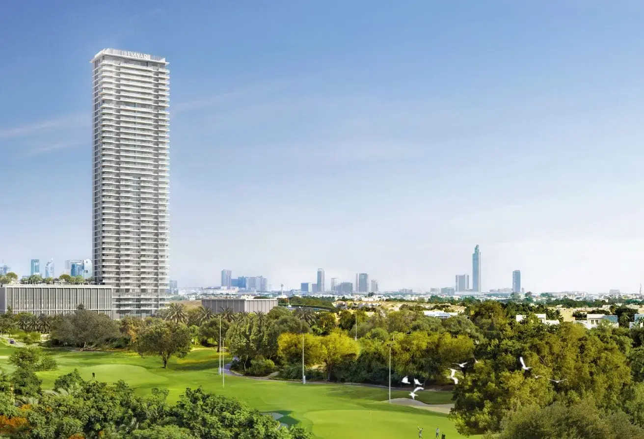 Golf Heights tower beside Emirates Golf Course